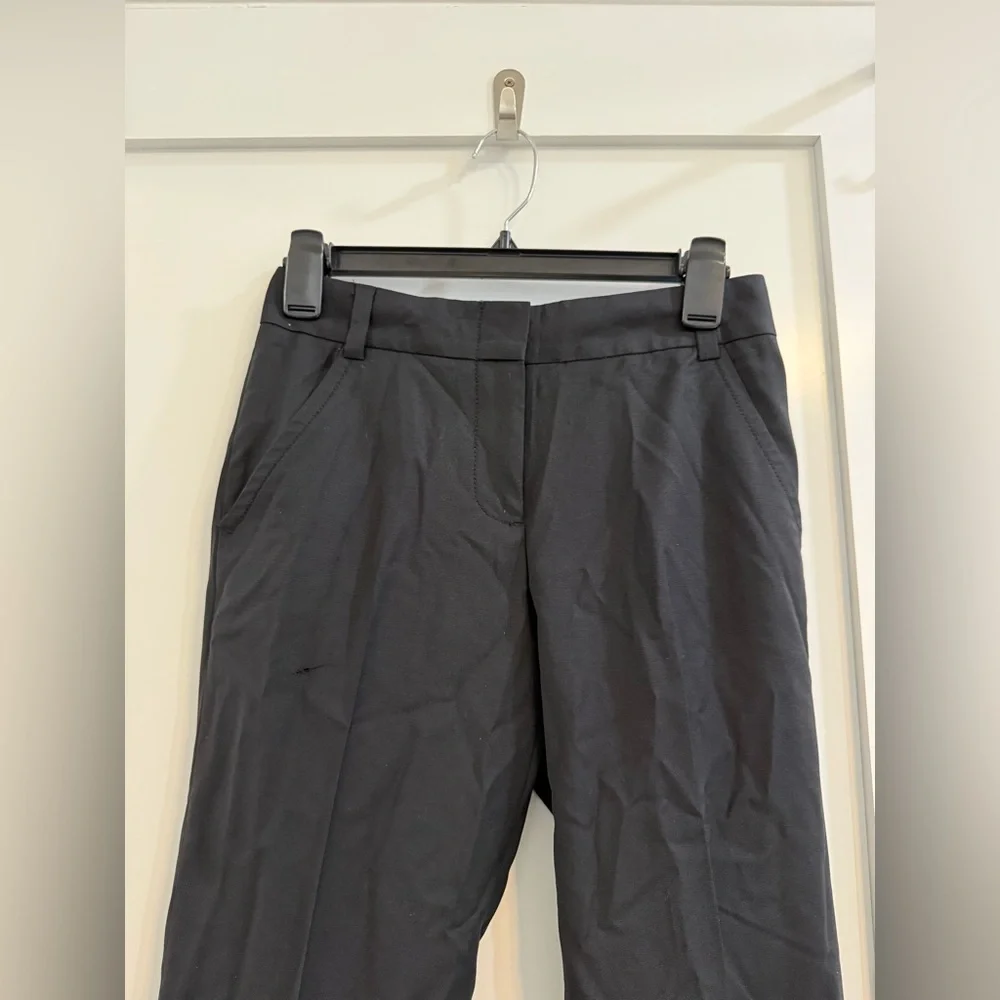 J.Crew black thin wool blend trousers (fair condition)